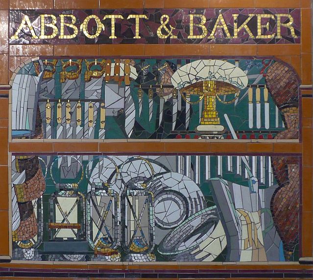 The market’s shops celebrated in mosaic