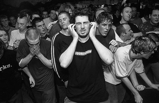 A local photographer snaps TJ's mosh pit in 1999