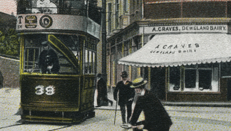 Trams once ran along Stow Hill