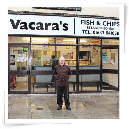 Vacara’s owner, Alan Edwards outside the shop